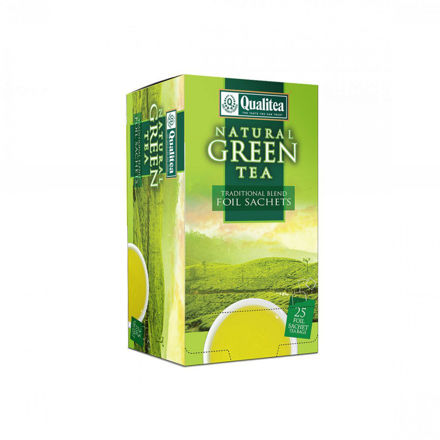 Εικόνα της ΤΣΑΙ QUALITEA GREEN TEA 25 METAL FOIL