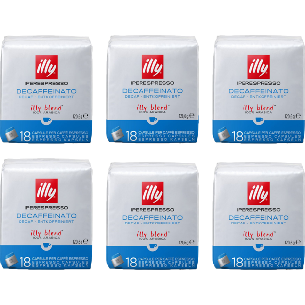 ILLY IPERESPRESSO DECAF. 108 ΚΑΨ. (6 x 18καψ)